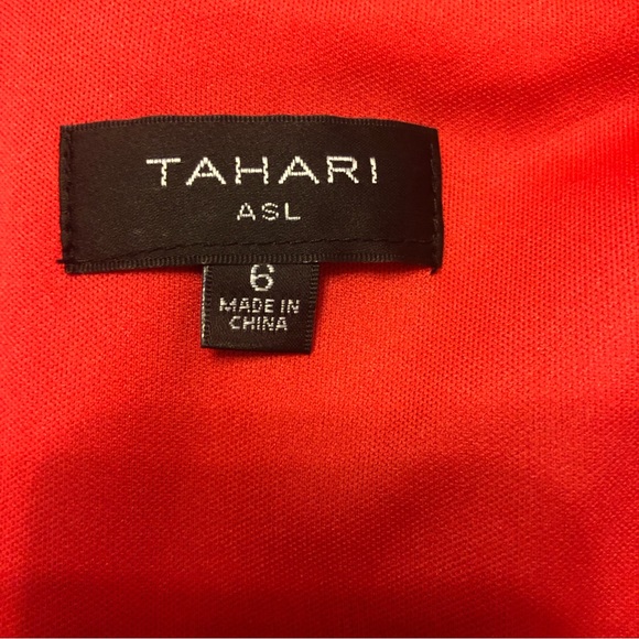 NWT Tahari ASL Ruched Sheath Dress Red, Size 6 - Picture 8 of 10